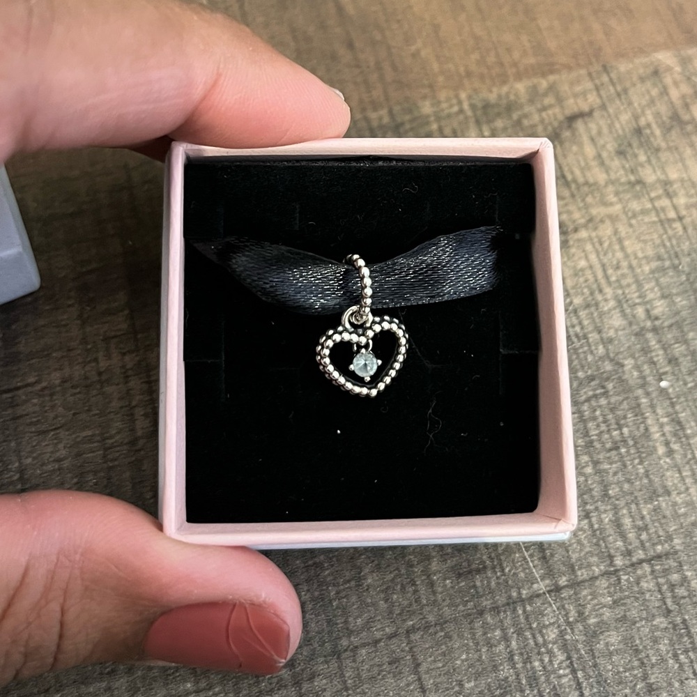 Pandora Charm: March Birthstone